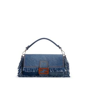 Fendi Denim Shoulder Bag Blue